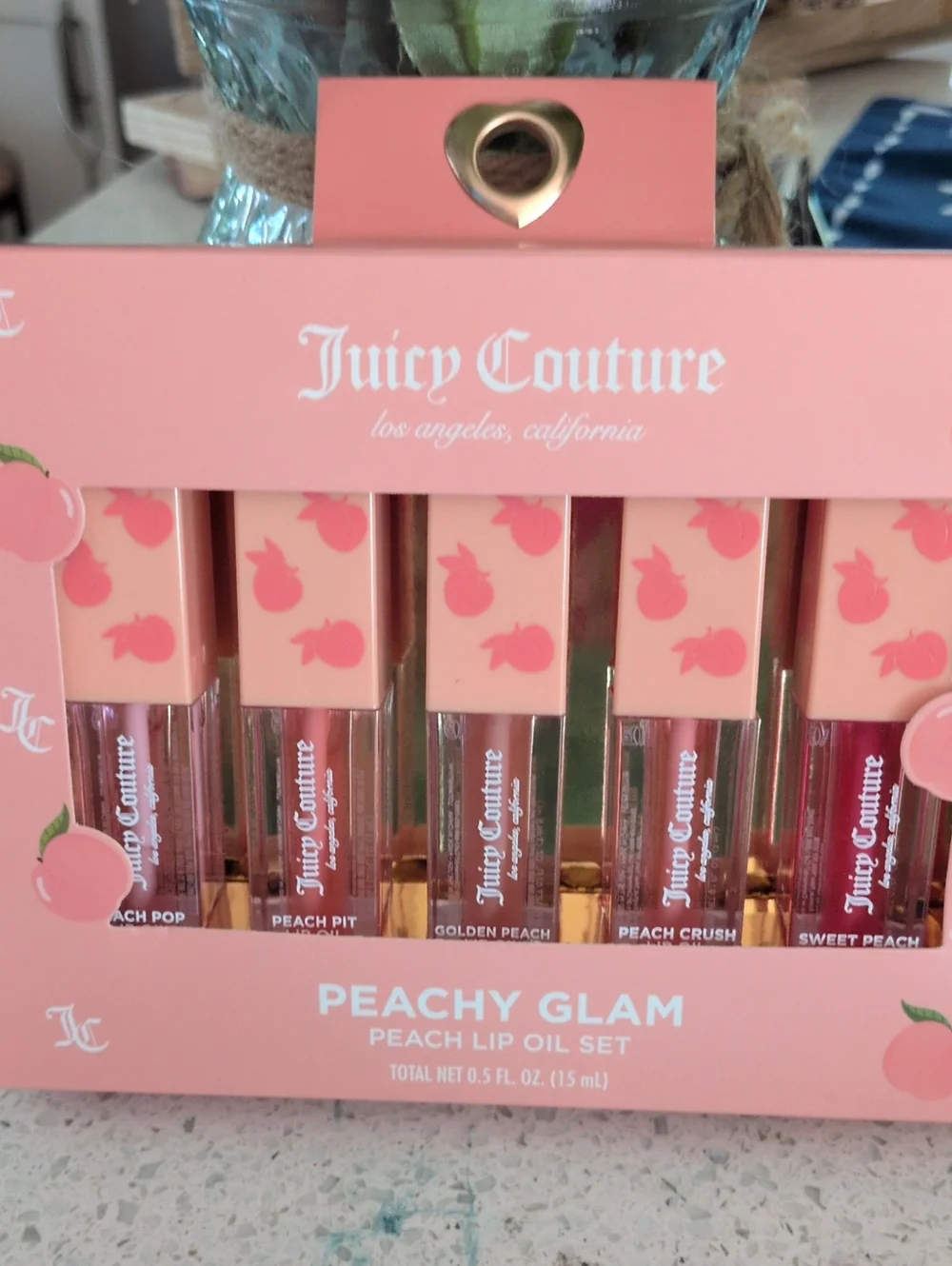 Juicy Couture Peachy Glam Lip Oil Set - Peach Tones